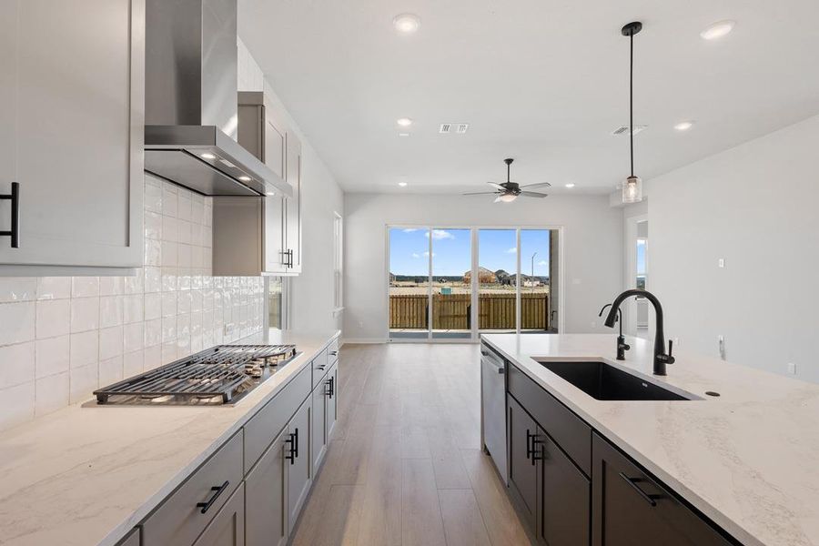 Furnished interior view inside a new home in Lariat, Liberty Hill (Image 12).