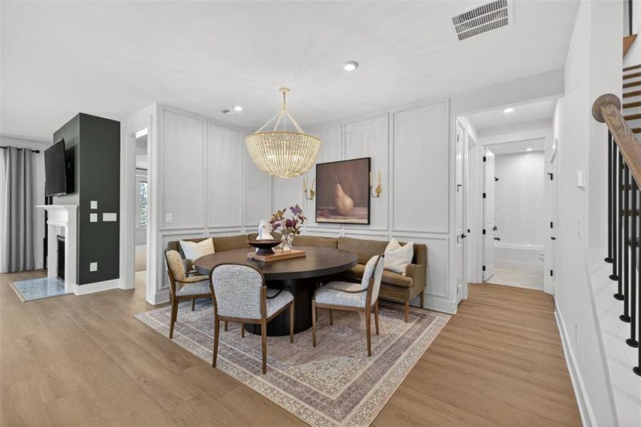 Furnished interior view inside a new home in Del Webb Chateau Elan, Hoschton (Image 8).