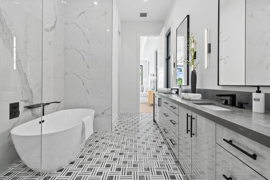 Furnished interior view inside a new home in , North Palm Beach (Image 6).