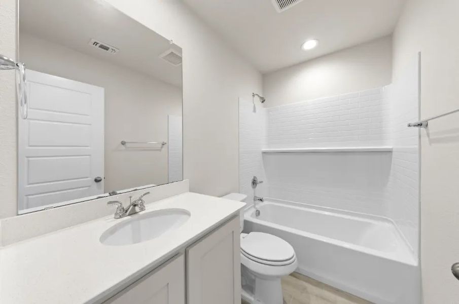 Front exterior of a new home in Sanger Circle, Sanger, TX, highlighting curb appeal (Image 21).