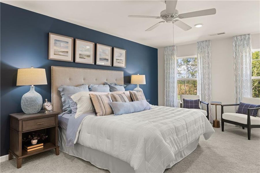 Furnished interior view inside a new home in Kingston Ranch at Lake Oconee, Buckhead (Image 40). Furnished interior view inside a new home in Kingston Ranch at Lake Oconee, Buckhead (Image 40).