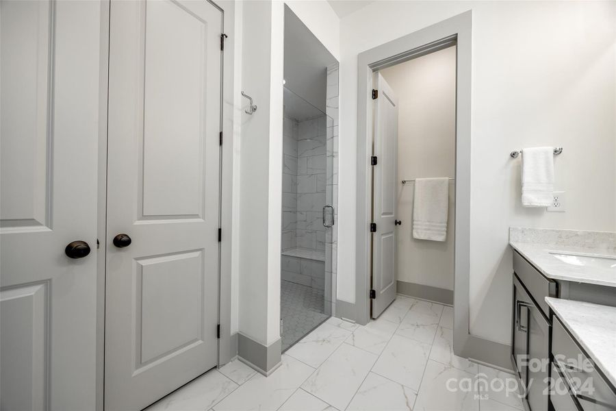 Linen Closet in Primary Bath