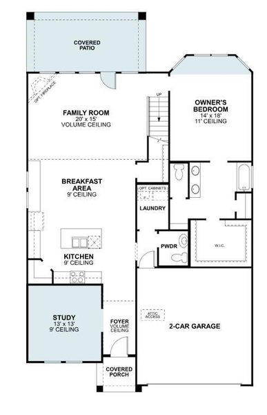 2D floor plan layout of this home in Lilyana, Celina, TX (Image 5). 2D floor plan layout of this home in Lilyana, Celina, TX (Image 5).