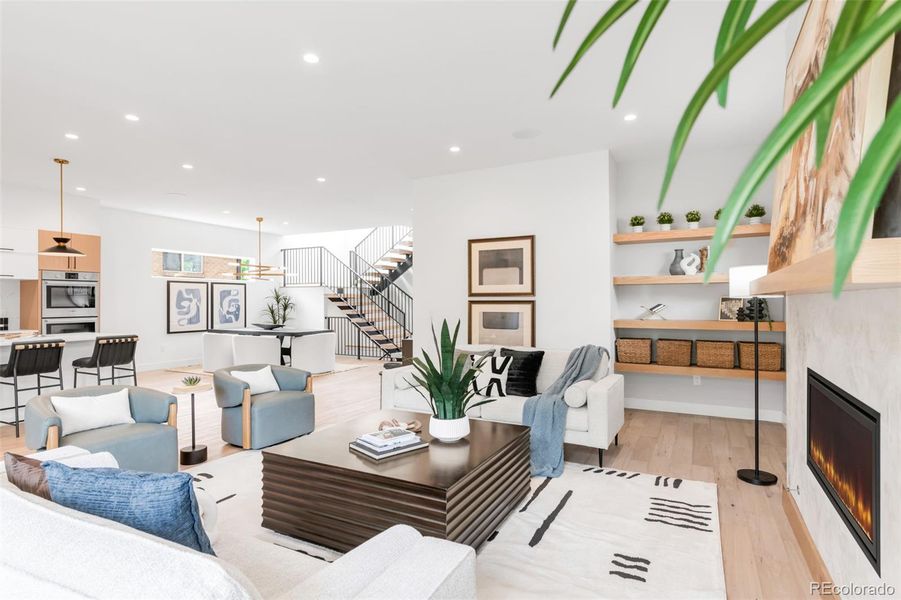 Furnished interior view inside a new home in , Denver (Image 11).