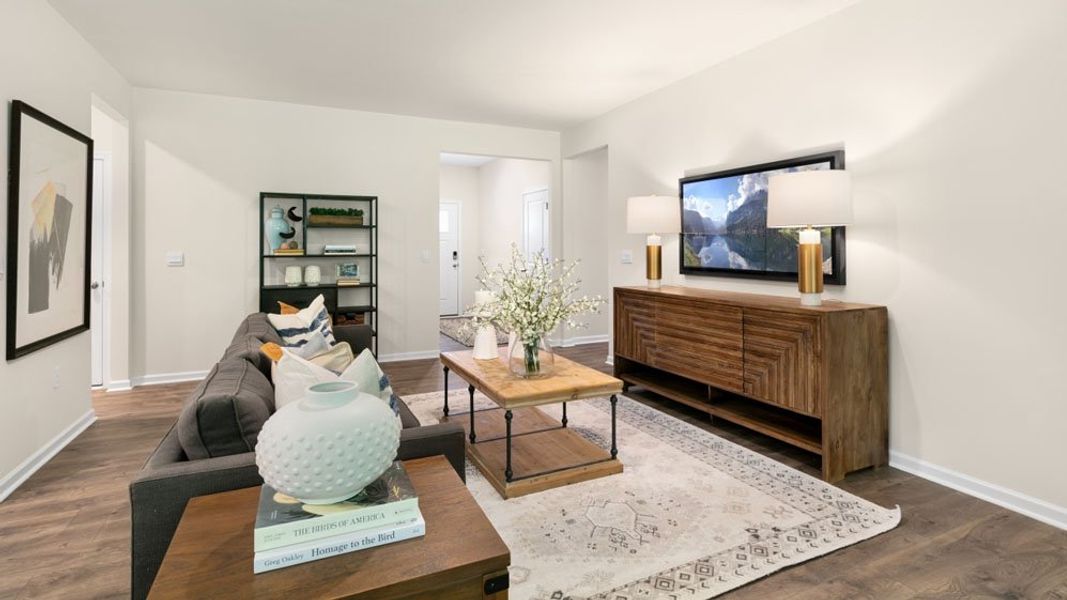 Representative furnished interior of a home built from the Booth by D.R. Horton in Anderson Farm, Wendell (Image 19).