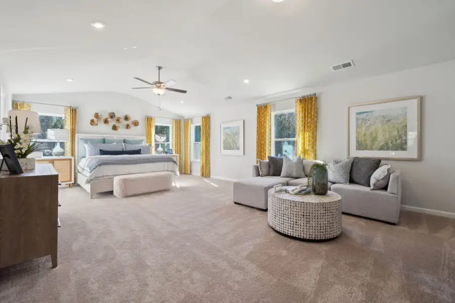 Furnished interior view inside a new home in Fallbrook Single Family Homes, Indian Trail (Image 15).