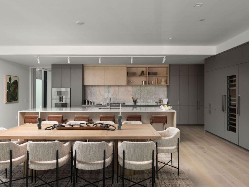 Furnished interior view inside a new home in The Colorfield, Austin (Image 18).