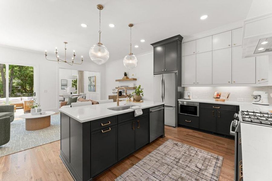 Furnished interior view inside a new home in The Carlyle, Marietta (Image 18).