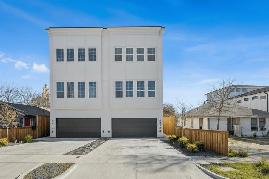 Front exterior of a new home in , Dallas, TX, highlighting curb appeal (Image 1). Front exterior of a new home in , Dallas, TX, highlighting curb appeal (Image 1).