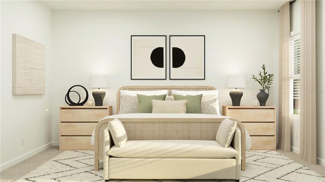 Furnished interior view inside a new home in Trailhead Landing: Trailhead Landing 60s, Alachua (Image 5). Furnished interior view inside a new home in Trailhead Landing: Trailhead Landing 60s, Alachua (Image 5).