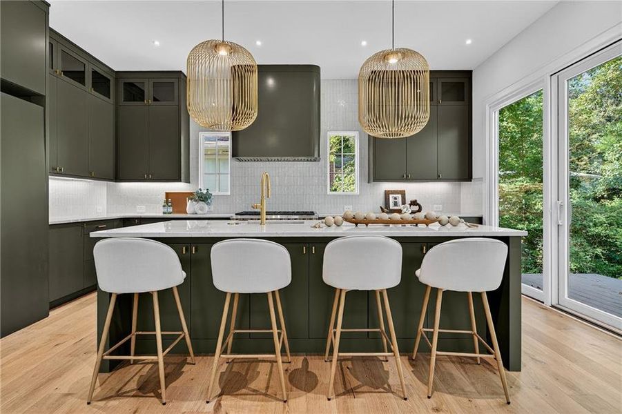 Furnished interior view inside a new home in , Atlanta (Image 9).