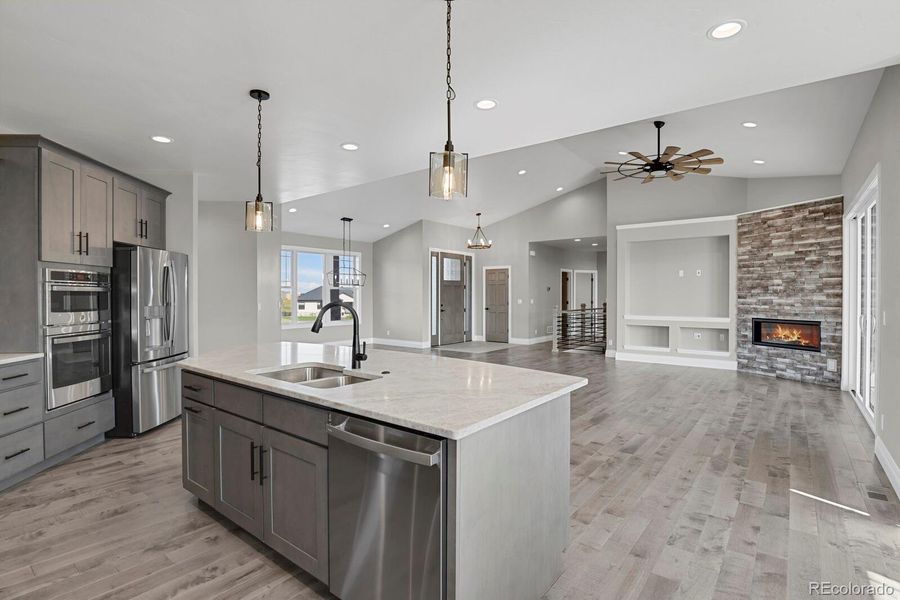 Furnished interior view inside a new home in , Colorado Springs (Image 6).