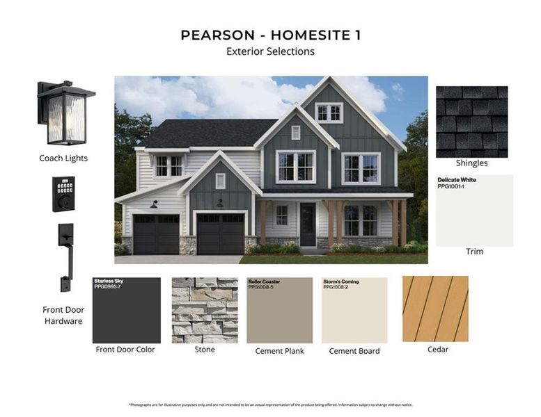 Sample of building materials used in homes in Veranda Manor, Kennesaw (Image 4).