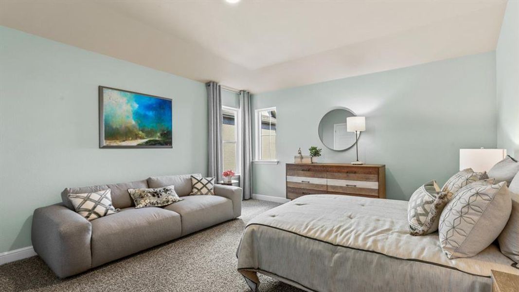 Bedroom- All Home and community information, including pricing, included features, terms, availability and amenities, are subject to change at any time without notice or obligation. All Drawings, pictures, photographs, video, square footages, floor plans, elevations, features, colors and sizes are approximate for illustration purposes only and will vary from the homes as built.