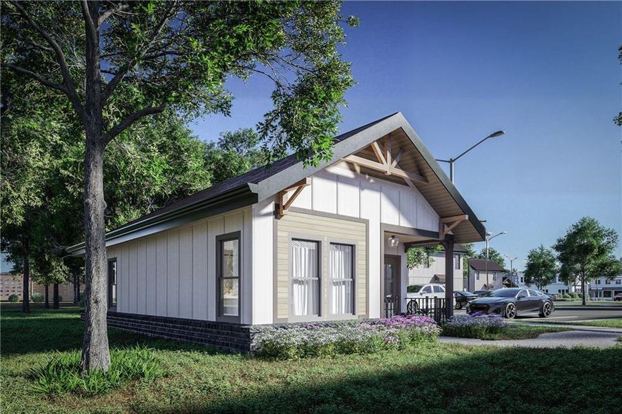 Front exterior of a new home in , Norcross, GA, highlighting curb appeal (Image 5).