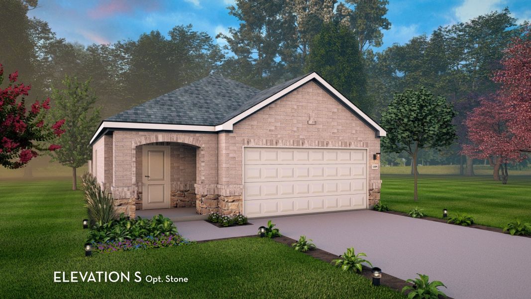 Representative exterior photo of a completed home built from the Oak II by CastleRock Communities in Westridge, McKinney, TX (Image 19). Representative exterior photo of a completed home built from the Oak II by CastleRock Communities in Westridge, McKinney, TX (Image 19).