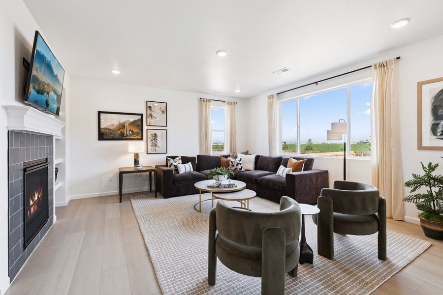 Representative furnished interior of a home built from the Jansen by Risewell Homes in Cherry Meadows, Brighton (Image 8).