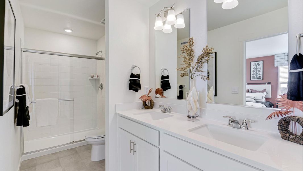 Furnished interior view inside a new home in Revere at Johnstown, Johnstown (Image 13). Furnished interior view inside a new home in Revere at Johnstown, Johnstown (Image 13).