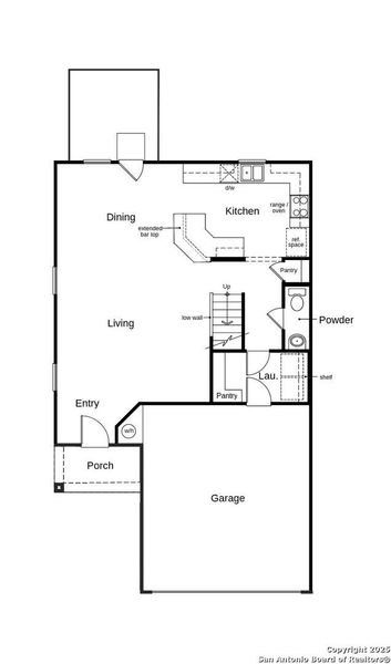 2D floor plan layout of this home in The Granary - Heritage Collection, San Antonio, TX (Image 3). 2D floor plan layout of this home in The Granary - Heritage Collection, San Antonio, TX (Image 3).