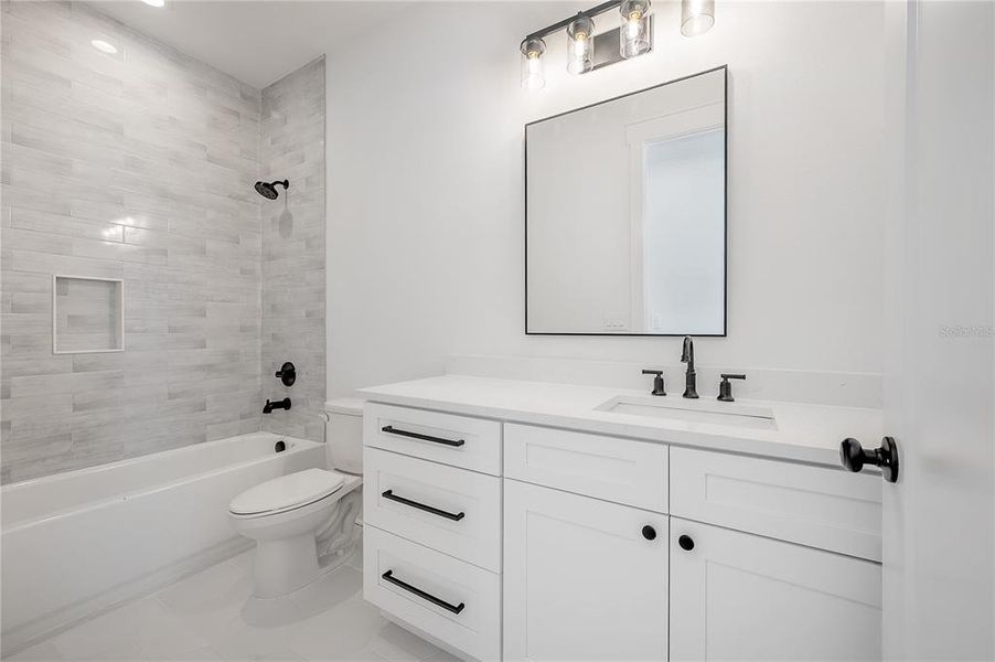 Furnished interior view inside a new home in , Tampa (Image 17). Furnished interior view inside a new home in , Tampa (Image 17).