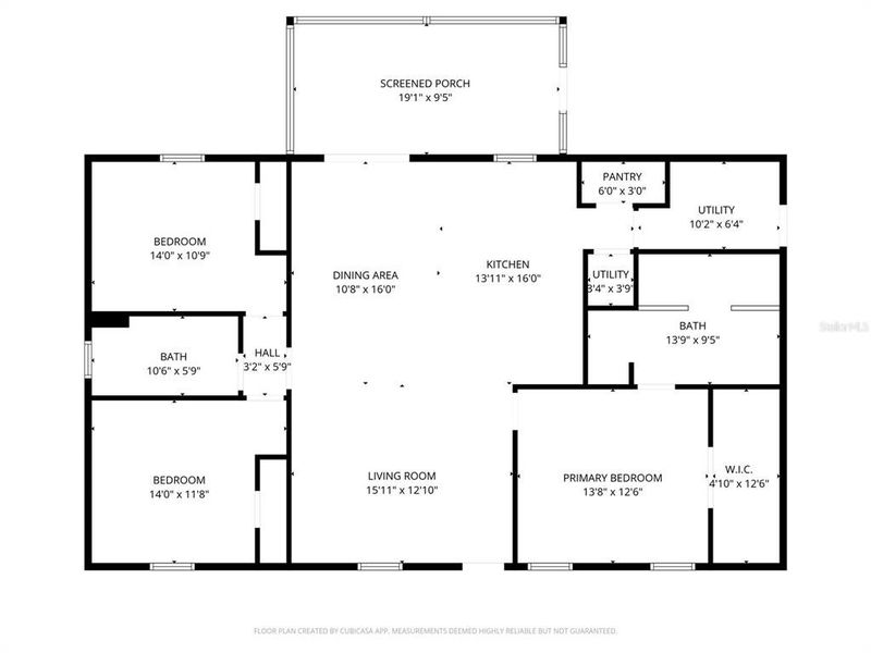2D floor plan layout of this home in , Florahome, FL (Image 4).