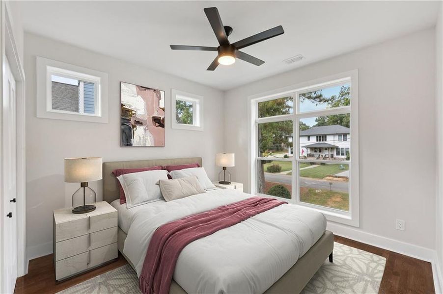 Furnished interior view inside a new home in , Atlanta (Image 18).