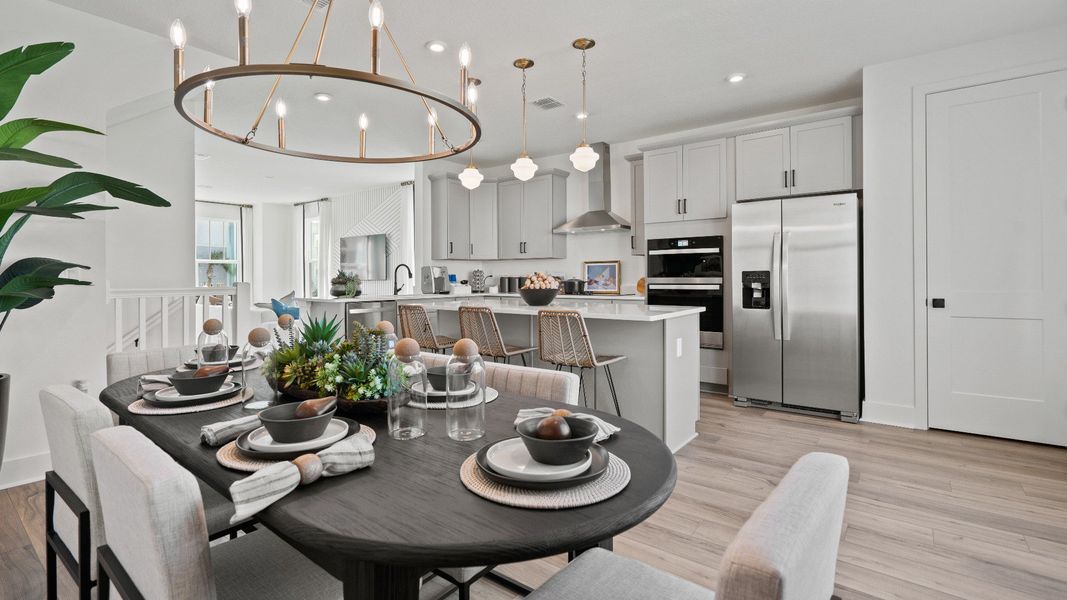 Furnished interior view inside a new home in Parkview at Hamlin, Winter Garden (Image 26).