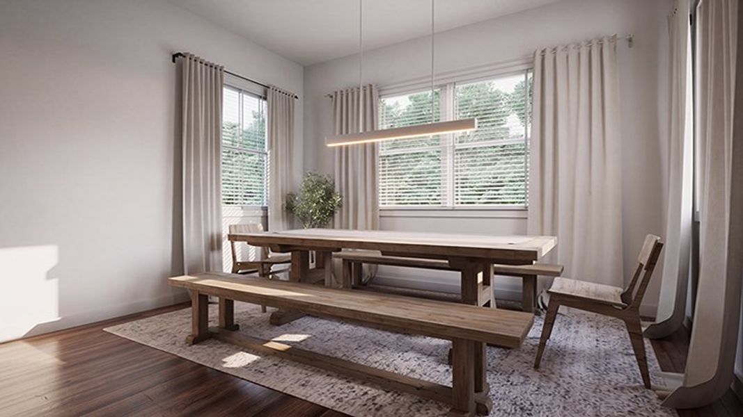 Furnished interior view inside a new home in Pineview North, Summerville (Image 4).