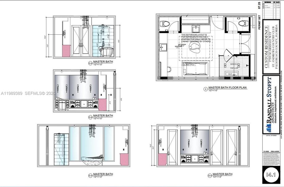 2D floor plan layout of this home in , Boca Raton, FL (Image 8).