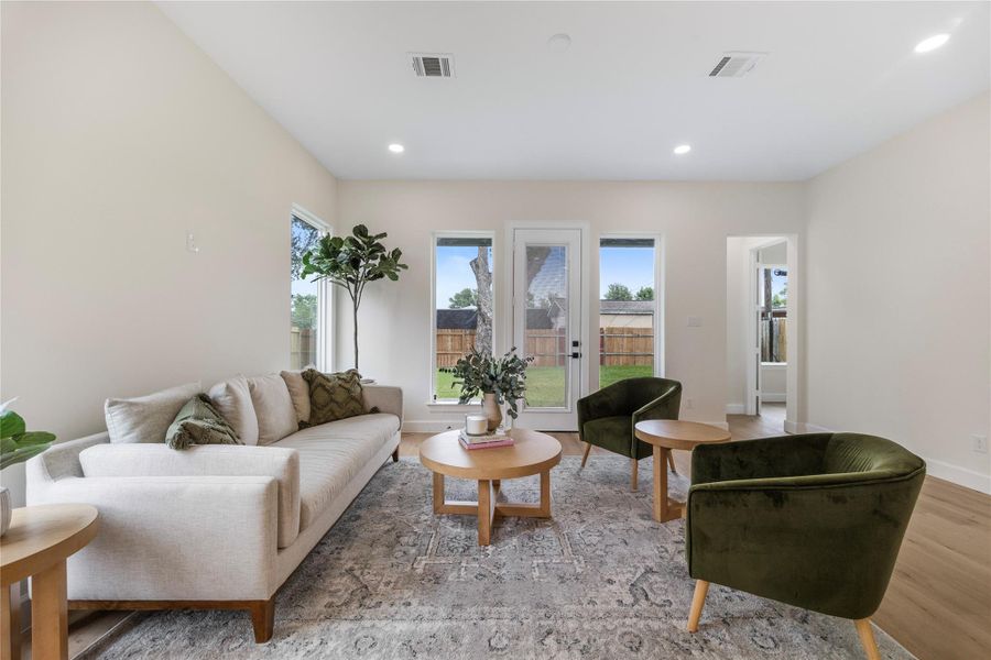 Furnished interior view inside a new home in , Houston (Image 3).