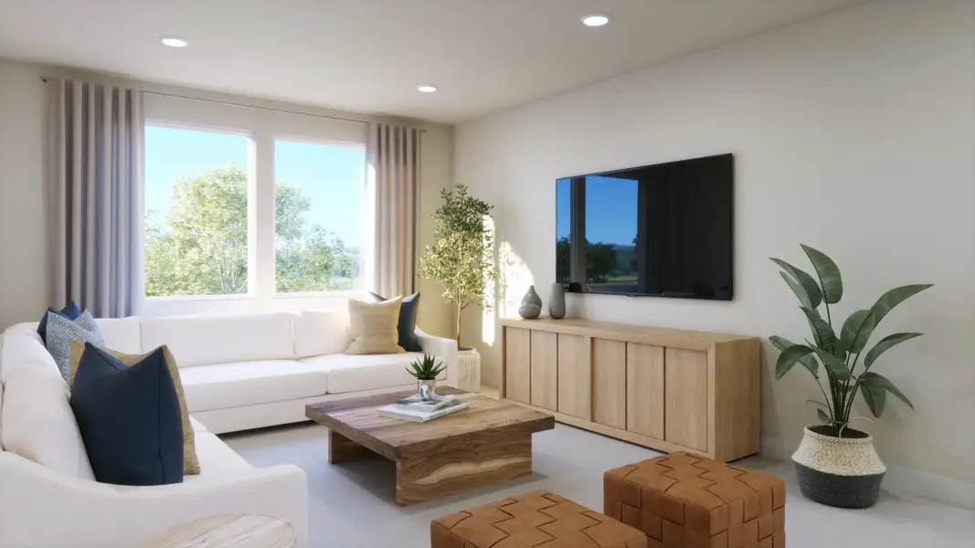 Representative furnished interior of a home built from the 5052 by Risewell Homes in Freedom at Anthem, Kyle (Image 13).