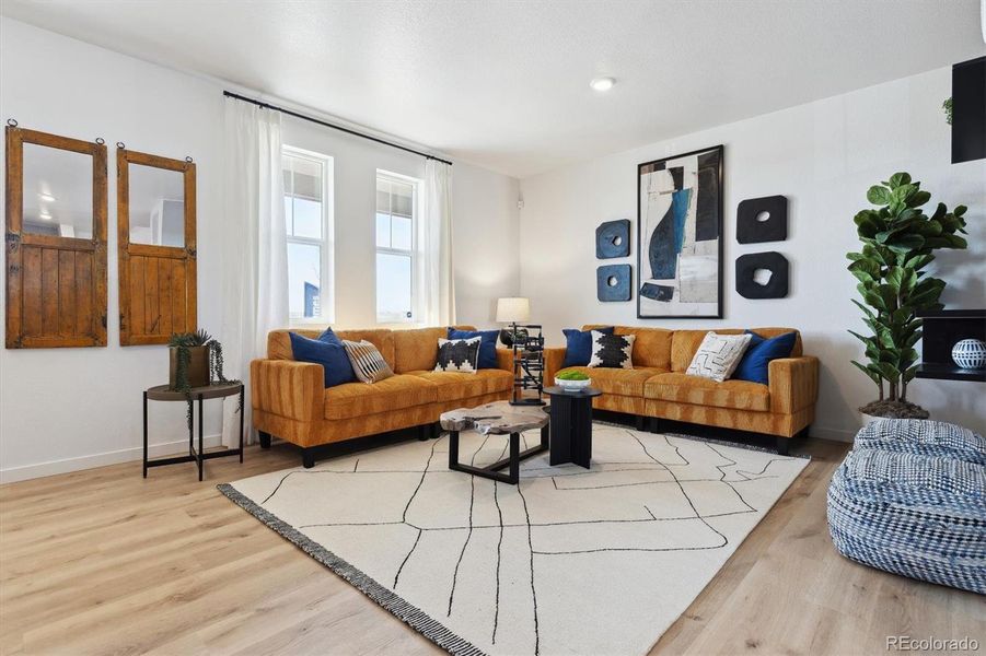 Furnished interior view inside a new home in Horizon Uptown, Aurora (Image 19).