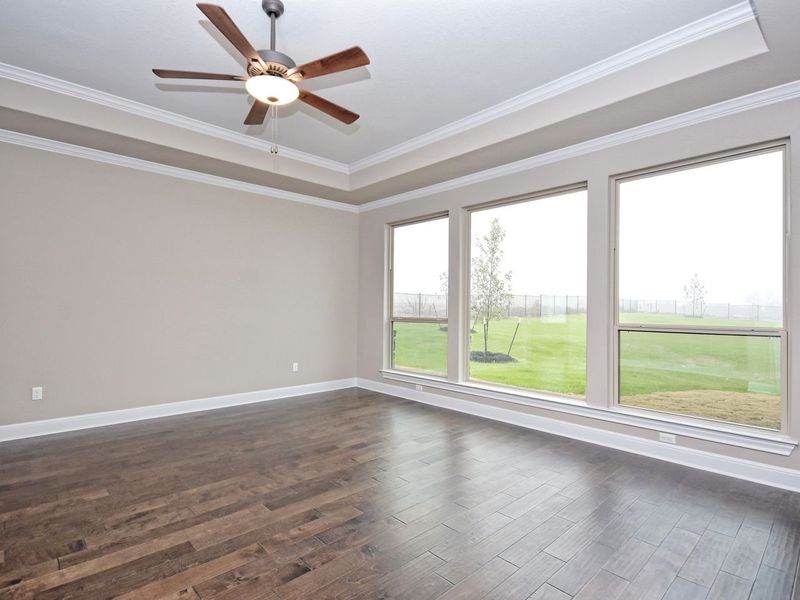 Representative unfurnished interior of a home built from the Madera II by Giddens Homes in Scofield Farms Estates, Georgetown (Image 345).