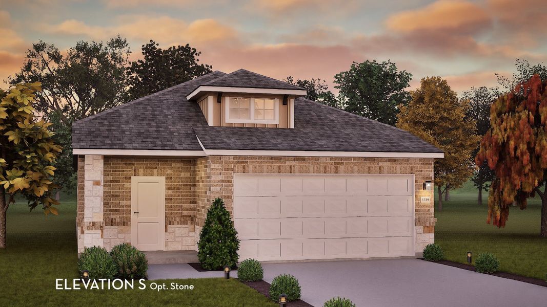 Representative exterior photo of a completed home built from the Hazel by CastleRock Communities in Westridge, McKinney, TX (Image 6).