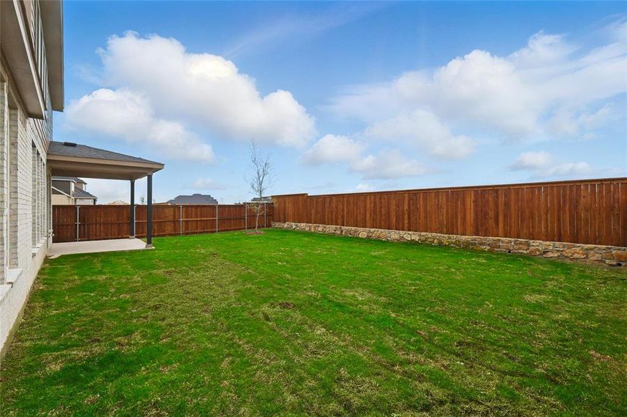 View of yard with a fenced backyard View of yard with a fenced backyard