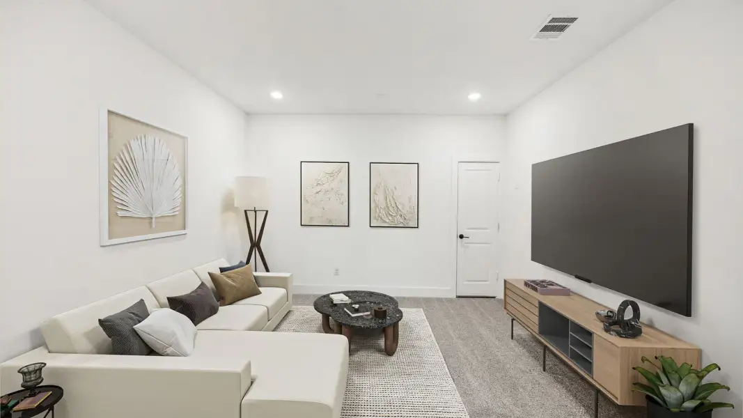Furnished interior view inside a new home in Painted Tree 50' Series, McKinney (Image 10).