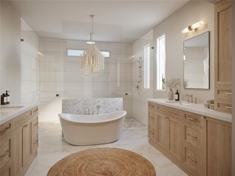 Furnished interior view inside a new home in , Tampa (Image 8). Furnished interior view inside a new home in , Tampa (Image 8).