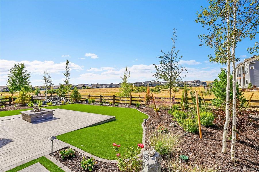 Paver Patio with Firepit