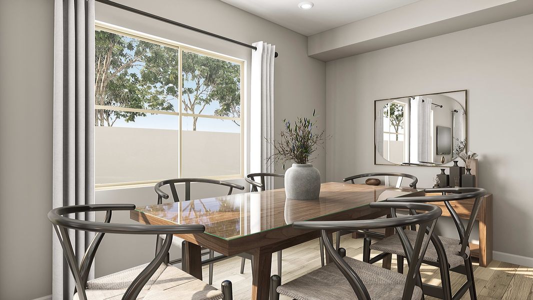 Representative furnished interior of a home built from the Granite Plan 3505 by Tri Pointe Homes in Waterston Central, Gilbert (Image 19).