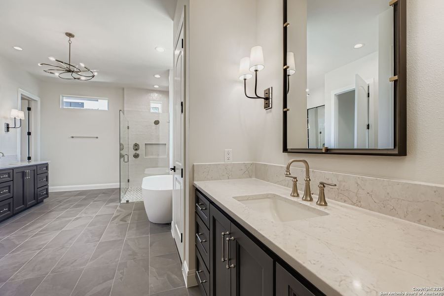 Furnished interior view inside a new home in The Bluff At The Dominion, San Antonio (Image 6).