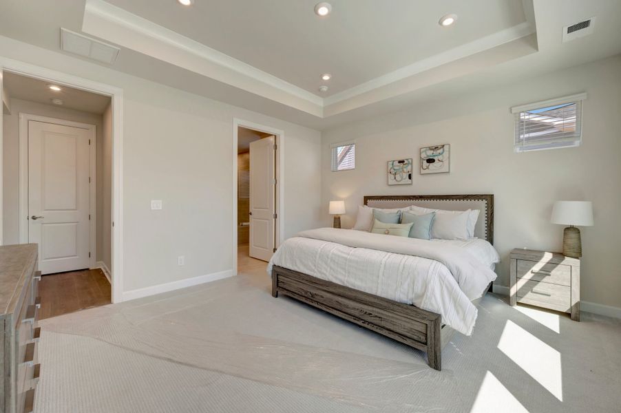Representative furnished interior of a home built from the Aspen Creek by Tri Pointe Homes in Altis At Serenity | A 55+ Community, Fuquay Varina (Image 17).
