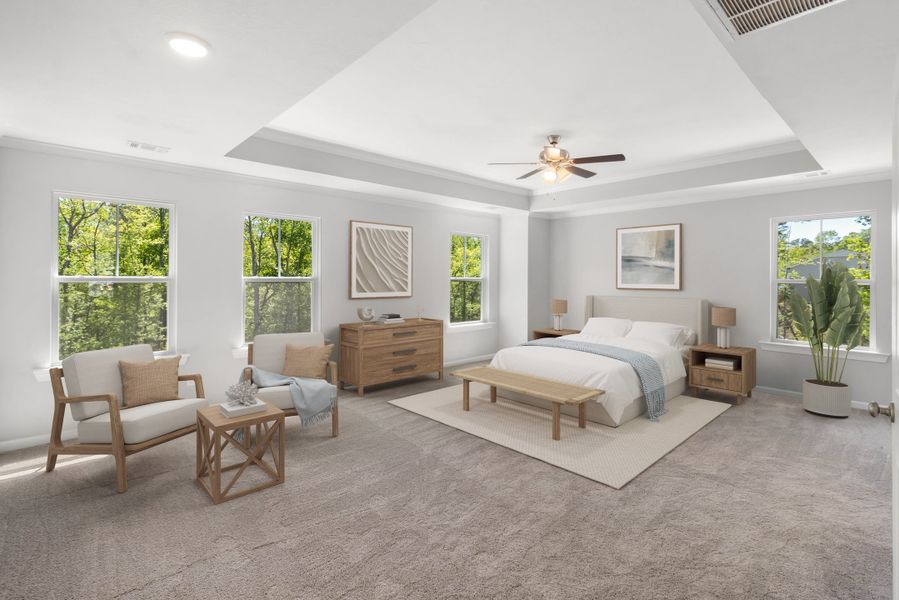 Primary Bedroom | 823 Elsie Drive, Private Owner’s Suite by Ivey Homes