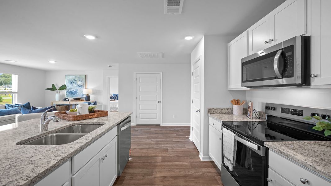Furnished interior view inside a new home in Longleaf Village, Rincon (Image 14). Furnished interior view inside a new home in Longleaf Village, Rincon (Image 14).