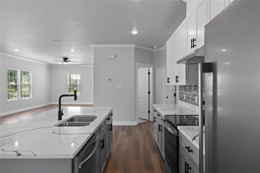 Furnished interior view inside a new home in , Kosse (Image 9). Furnished interior view inside a new home in , Kosse (Image 9).