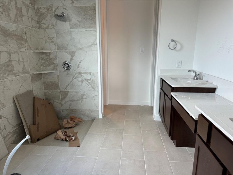 In-progress construction of a new home in Meridiana, Manvel, TX (Image 16).