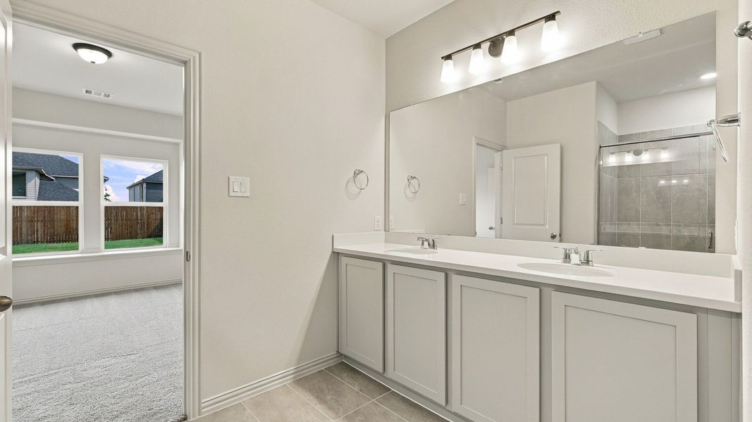 Furnished interior view inside a new home in Westridge Journey, McKinney (Image 32).