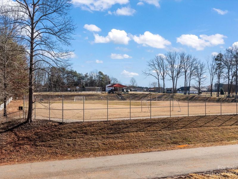 Soccer Field, Playground & Basketball Court