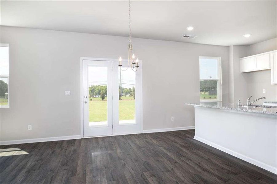Spacious, unfurnished interior of a new home in Cedar Ridge - Locust Grove Station, Locust Grove (Image 16). Spacious, unfurnished interior of a new home in Cedar Ridge - Locust Grove Station, Locust Grove (Image 16).
