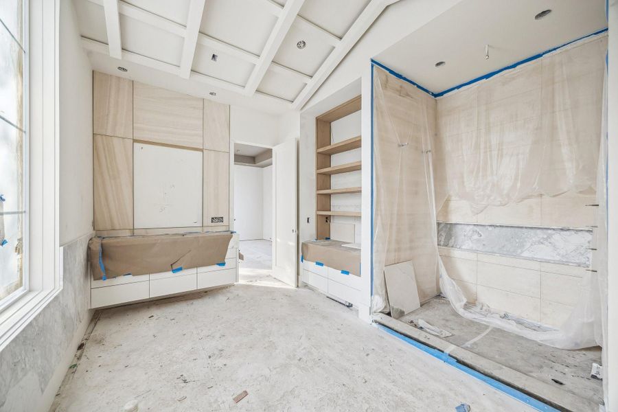 In-progress construction of a new home in , West University Place, TX (Image 20).