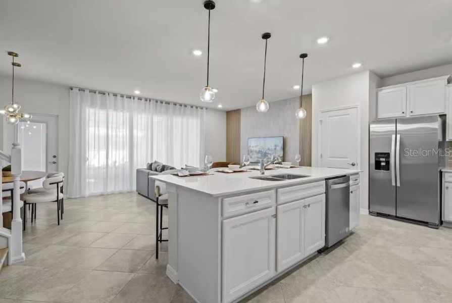 Furnished interior view inside a new home in , Clermont (Image 13).
